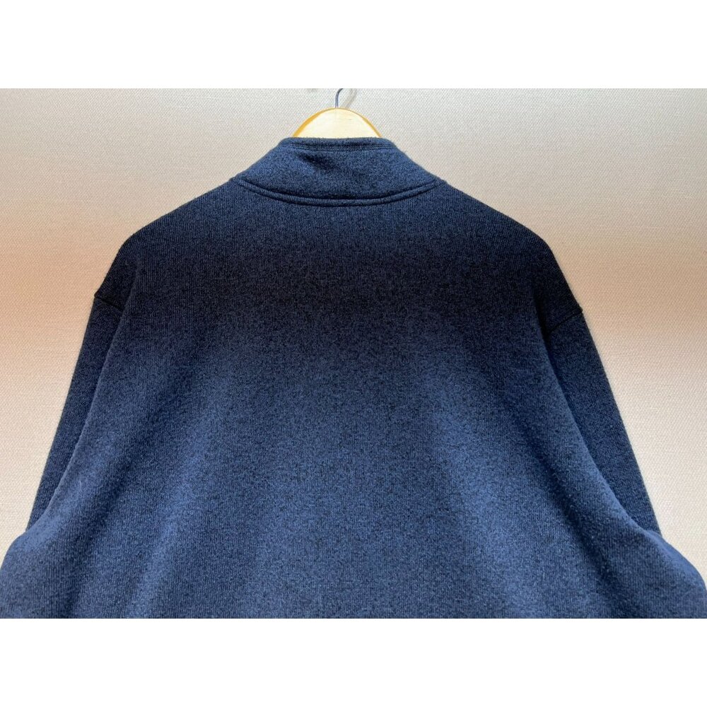 Eddie Bauer Men's Quarter Zip Fleece Pullover Sweater Long Sleeve Size XXL Blue - Picture 10 of 11